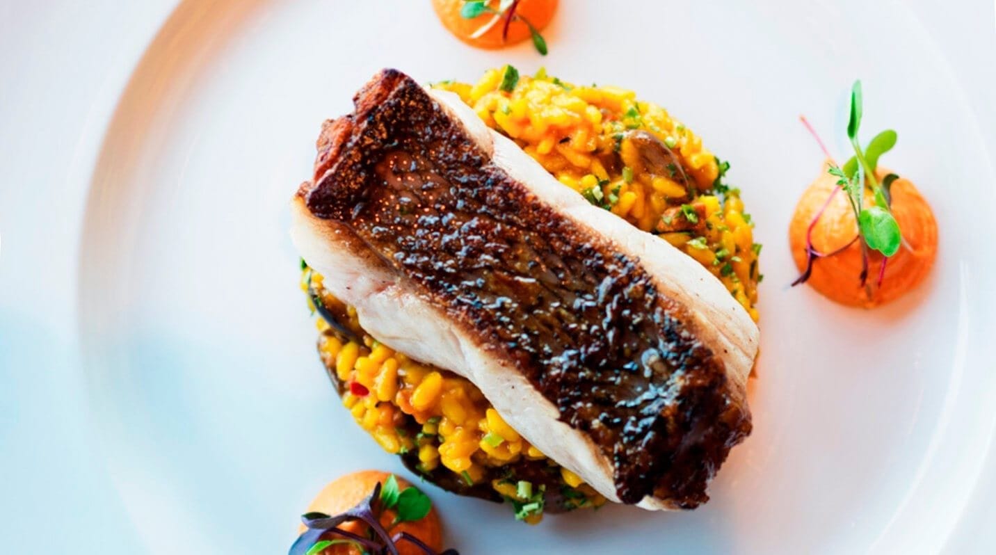 NJ Food-Haddock over Risotto
