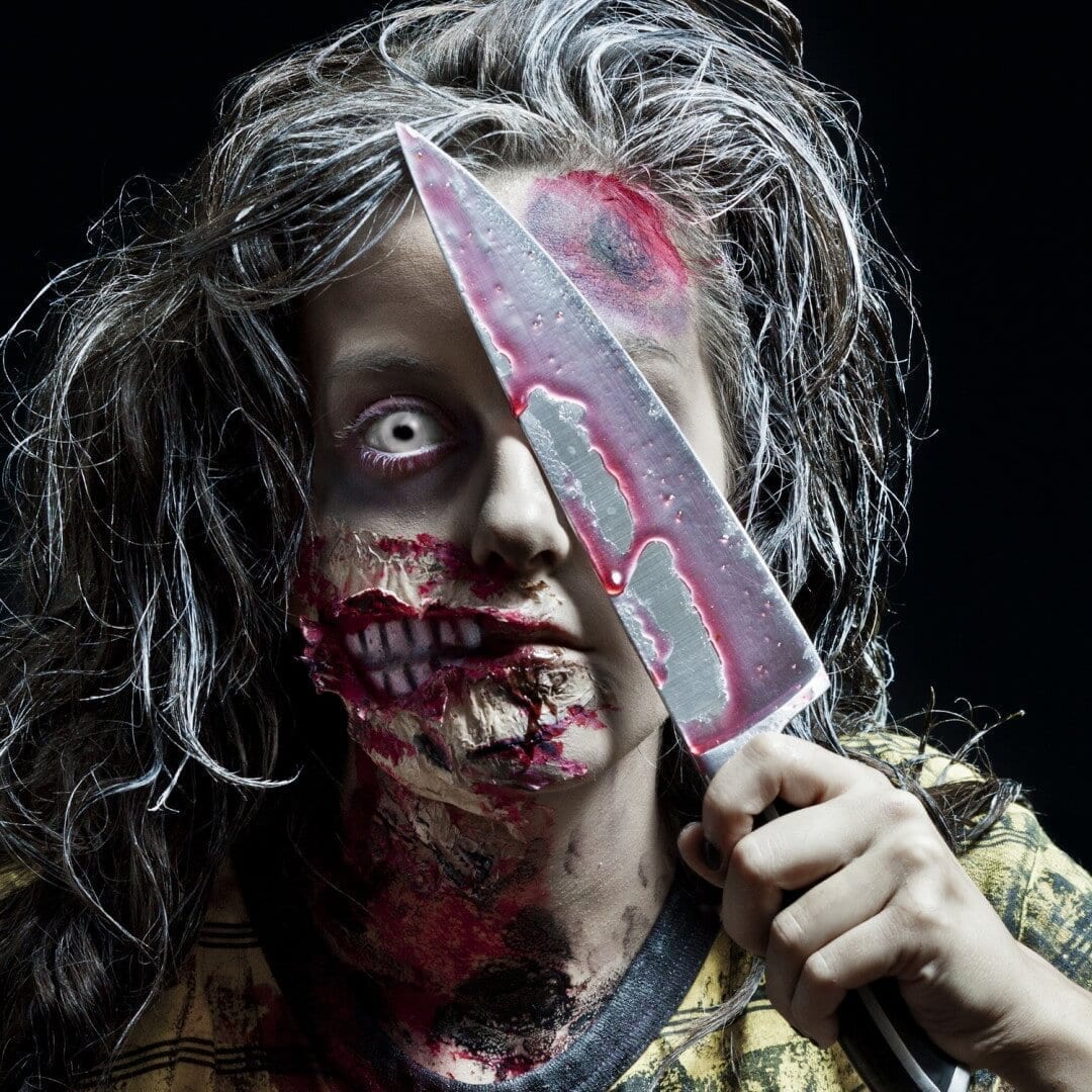 NJ Fall-Halloween-Zombie with Knife