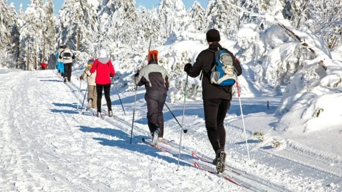 cross-country skiing
