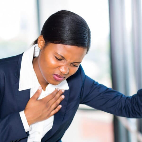 Woman Having Heart Attack