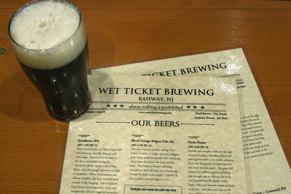 wet ticket brewing, brew jersey