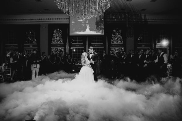 Bride and Groom Dancing