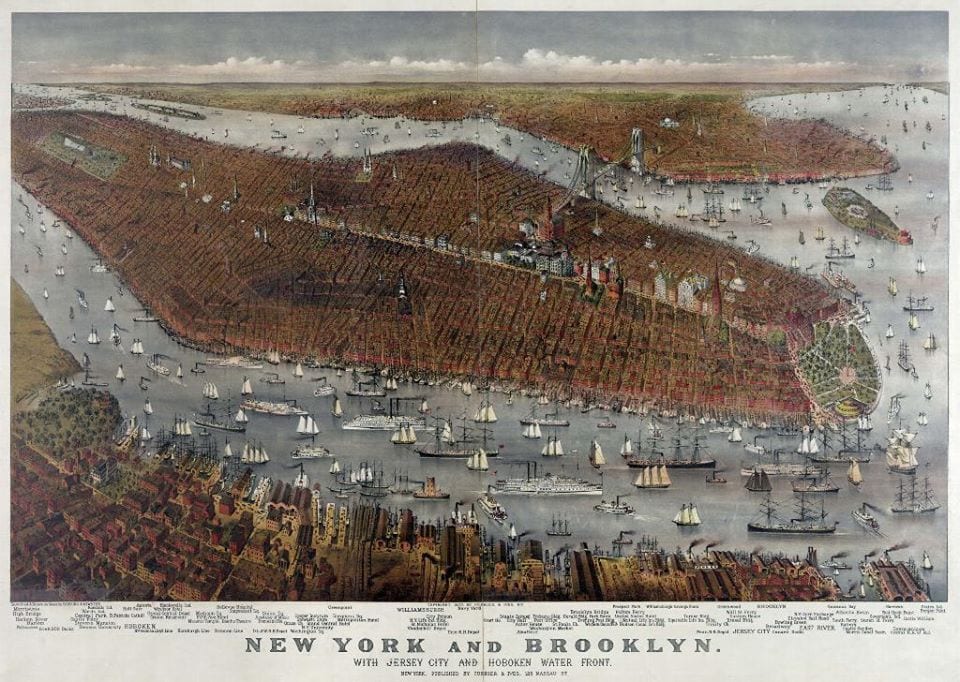 Hoboken Historical Museum Water Front Map