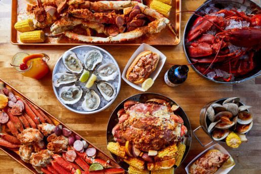 Menu Sample Platter from The Boil in Jersey City