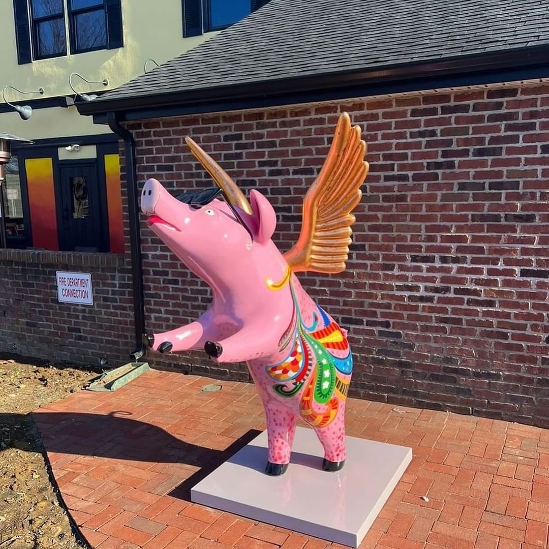 Flying Pig Statue