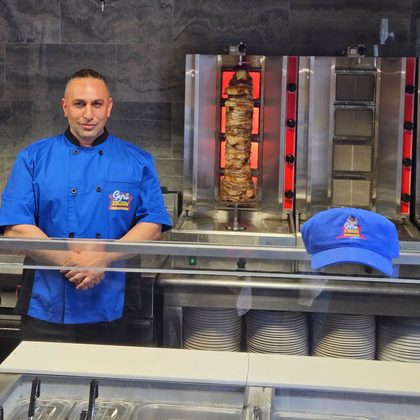 Owner behind Counter