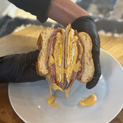 Deli Sandwich packed with meat