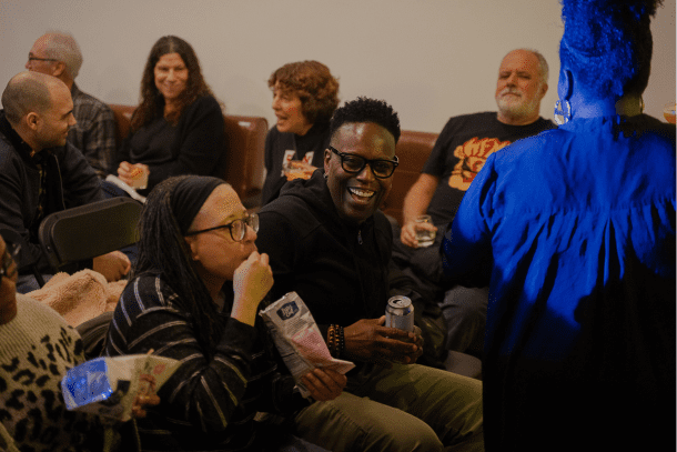 Audience Laughing